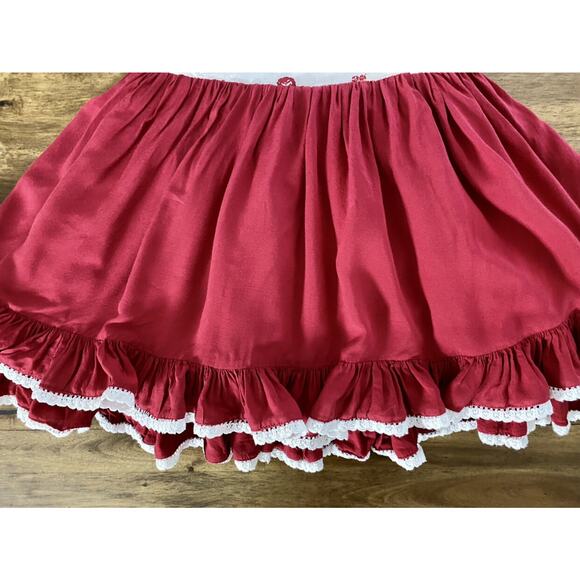 SweetHoney (Whim & Wander) OC Tiny Dancer Sleeveless Floral Dress Red Cream 4T - Picture 5 of 11